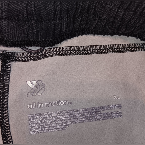 All in motion men's dark grey and black swim trunks size XL - Picture 6 of 11